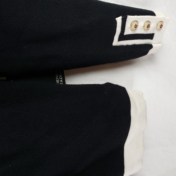 Adrienne Vittadini Women's Small Black & White Cardigan - Picture 6 of 11